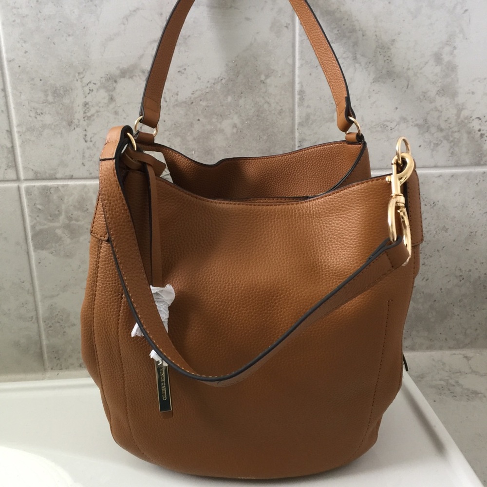 SOLD!  Vince Camuto Jody Hobo Leather - Dark Wheat - Picture 12 of 13